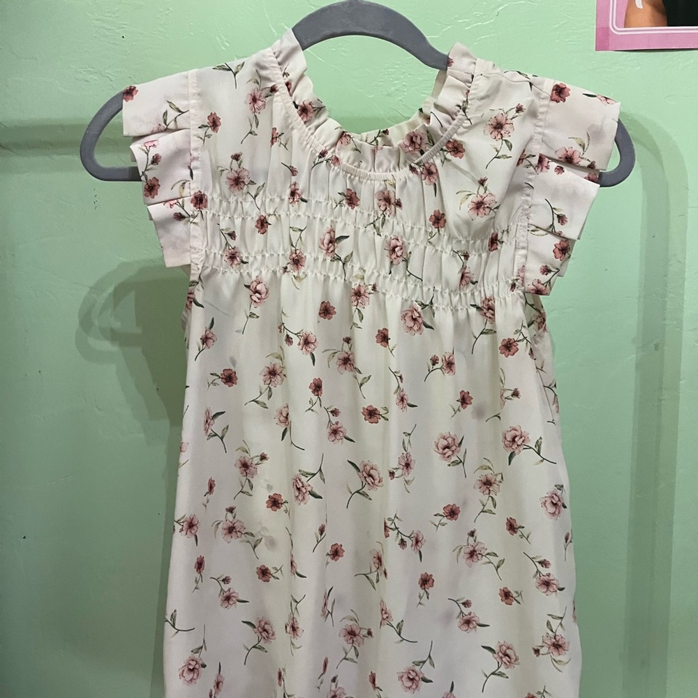 Floral Ruffle Sleeve Top
